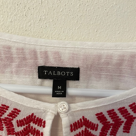 Talbots bohemian/peasant style blouse - Picture 6 of 11